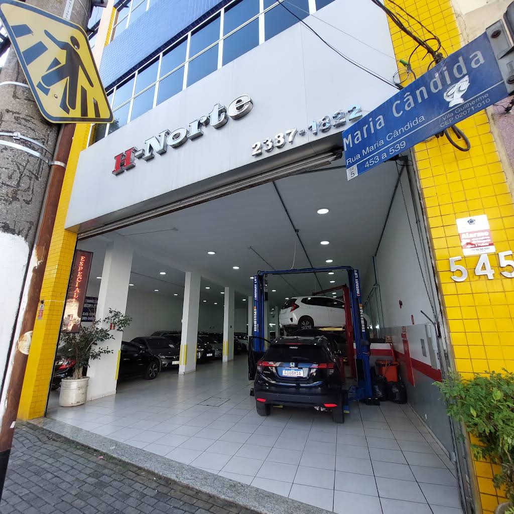 Fachada da oficina H-Norte, referência técnica Honda em Itaim Bibi e região